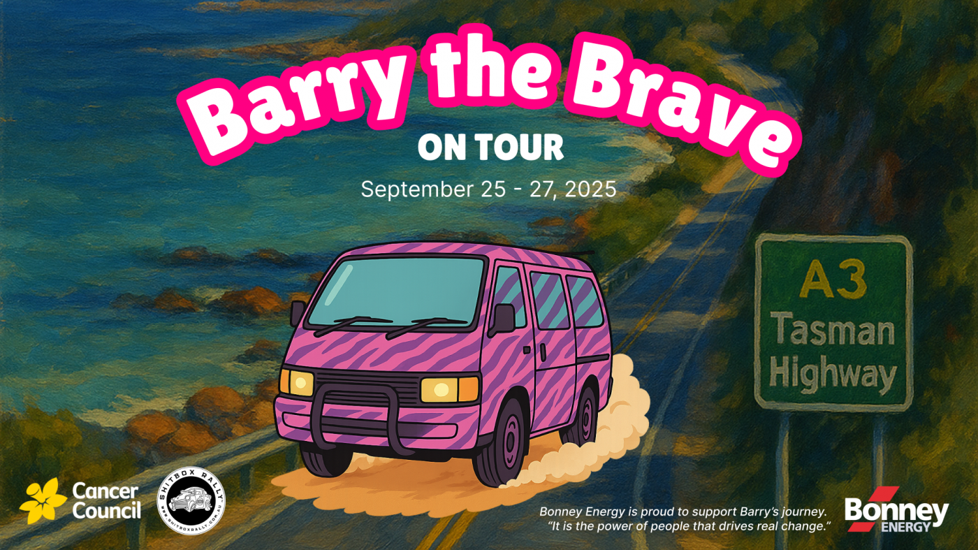 Barry the Brave Hits the Road with Bonney Energy