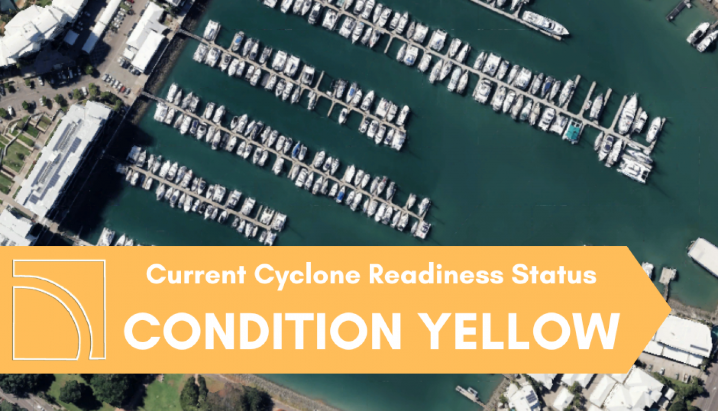 CONDITION YELLOW - Important Weather Notice #3 to Marina Customers at 2pm (09/01/2026)