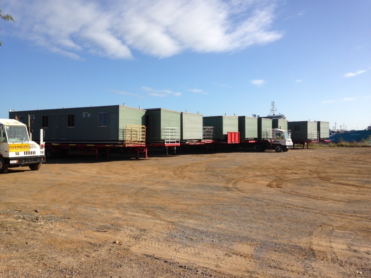 Transport of Camp Accommodation