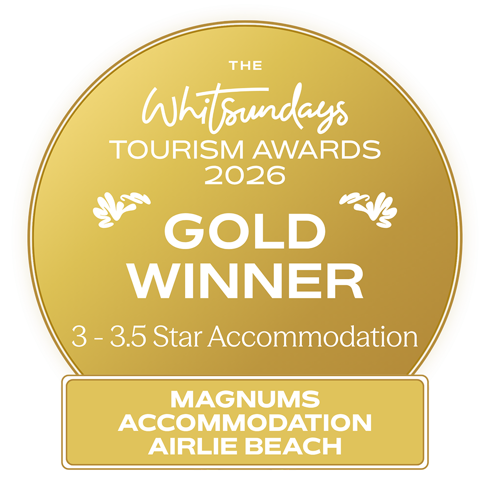 2026 GOLD Winner 3-3.5 Star accommodation at the Whitsundays tourism Awards
