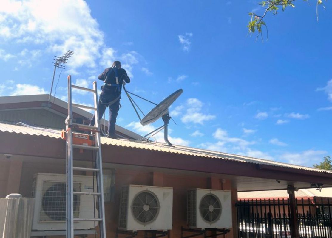 New technology installed to improve telephone and internet services at Mornington Island Hospital